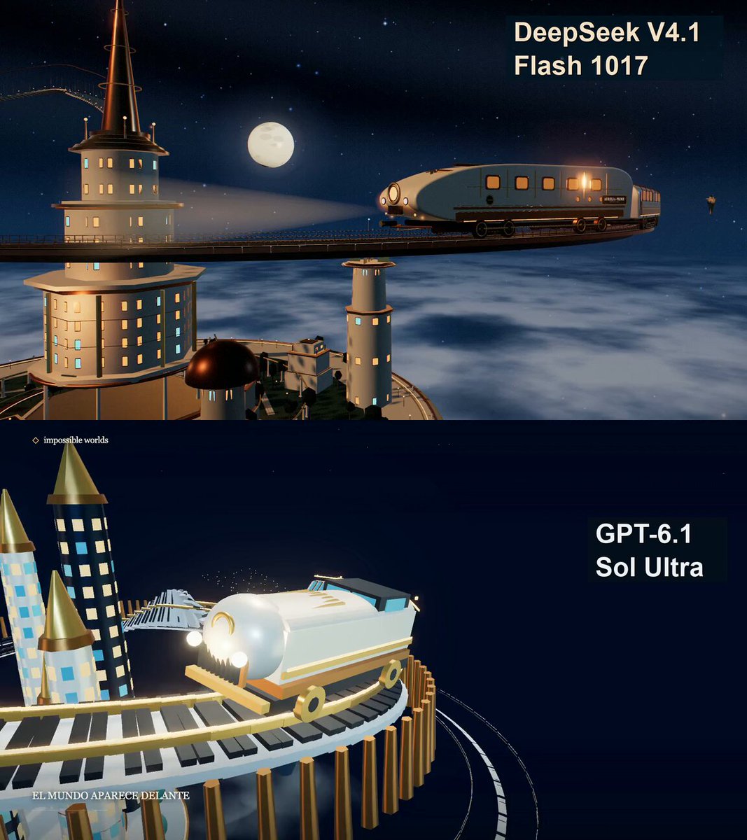 Comparison between GPT 6.1 Sol and DeepSeek V4.1