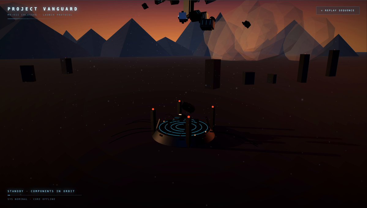 Three.js 中的机器人组装与发射测试