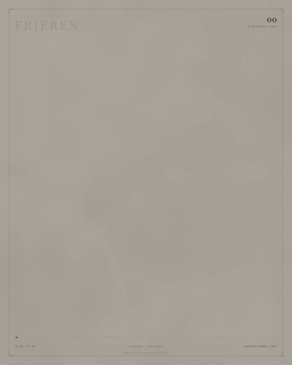 SVG drawing of Frieren with background music