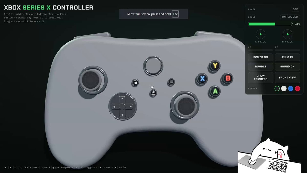 Interactive 3D controller with sound and animations