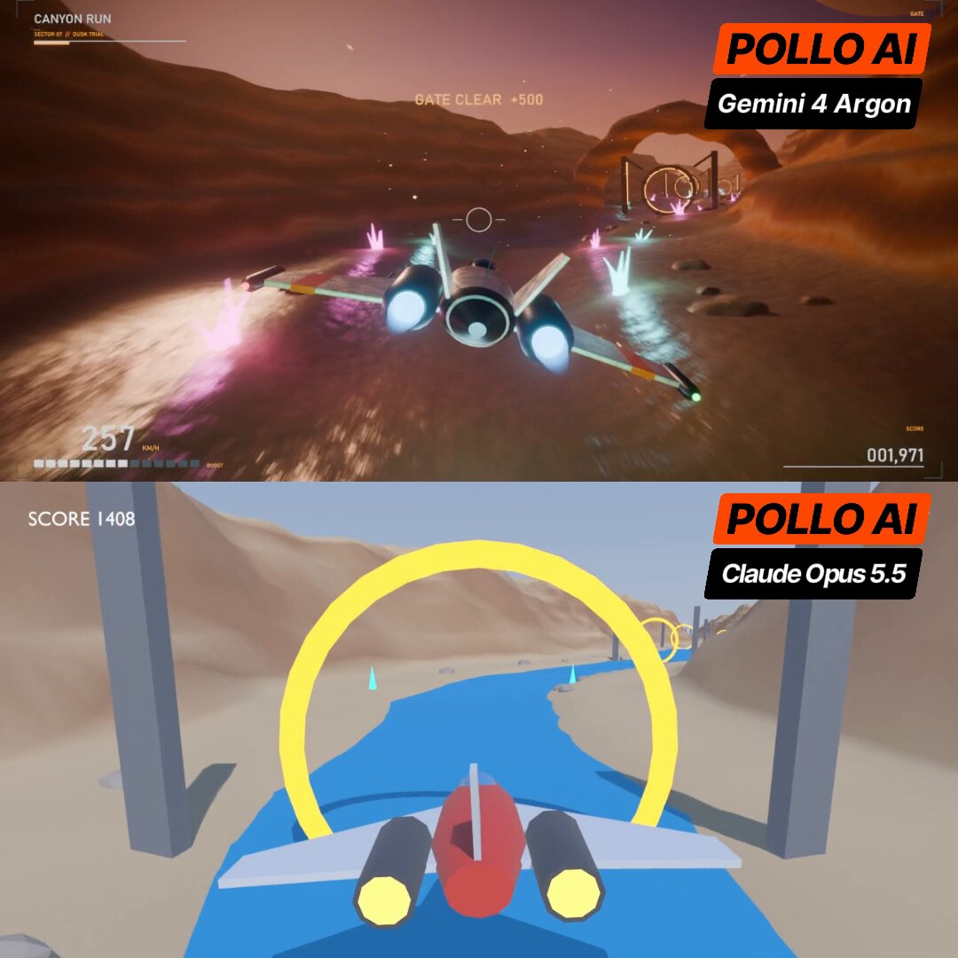 Playable 3D Spaceship Game Comparison