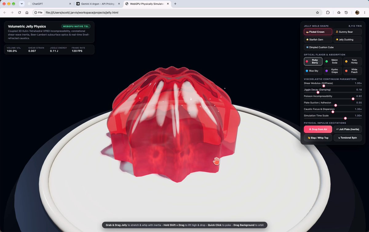 Jelly animation made with Gemini 4 Argon