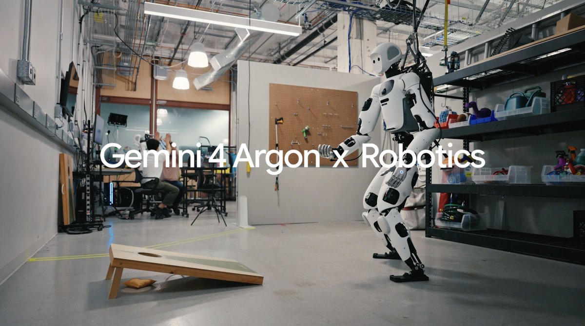 Robot learning to play cornhole from video