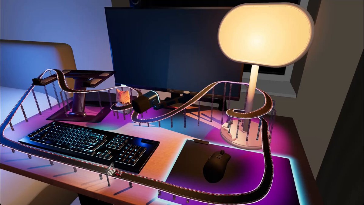 3D scene made with Three.js and Blender