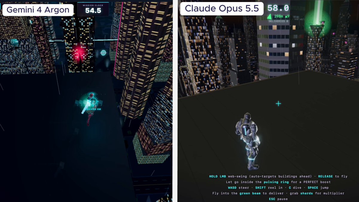 Web swinging delivery game in night city