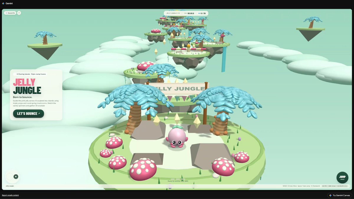 Jellybean bounce game in pure JavaScript
