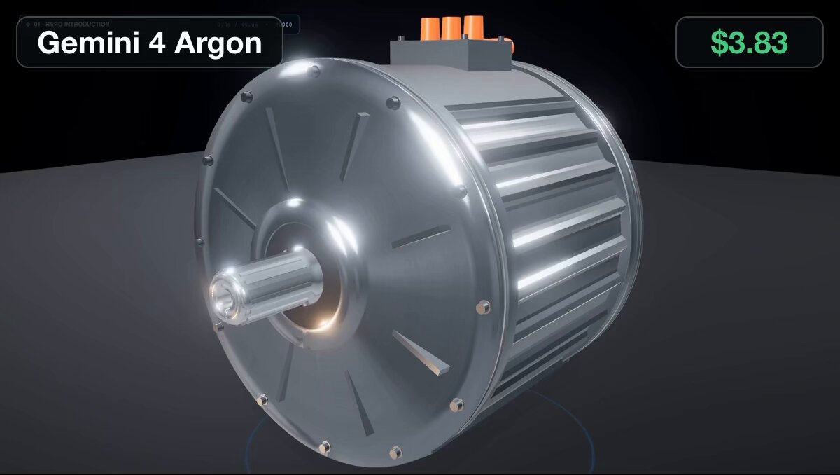 Electric motor working principle 3D animation