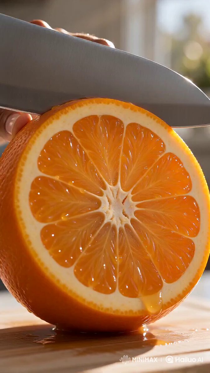 Macro orange slice commercial sequence