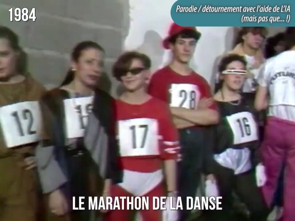 Nostalgic 1980s dance marathon détournement