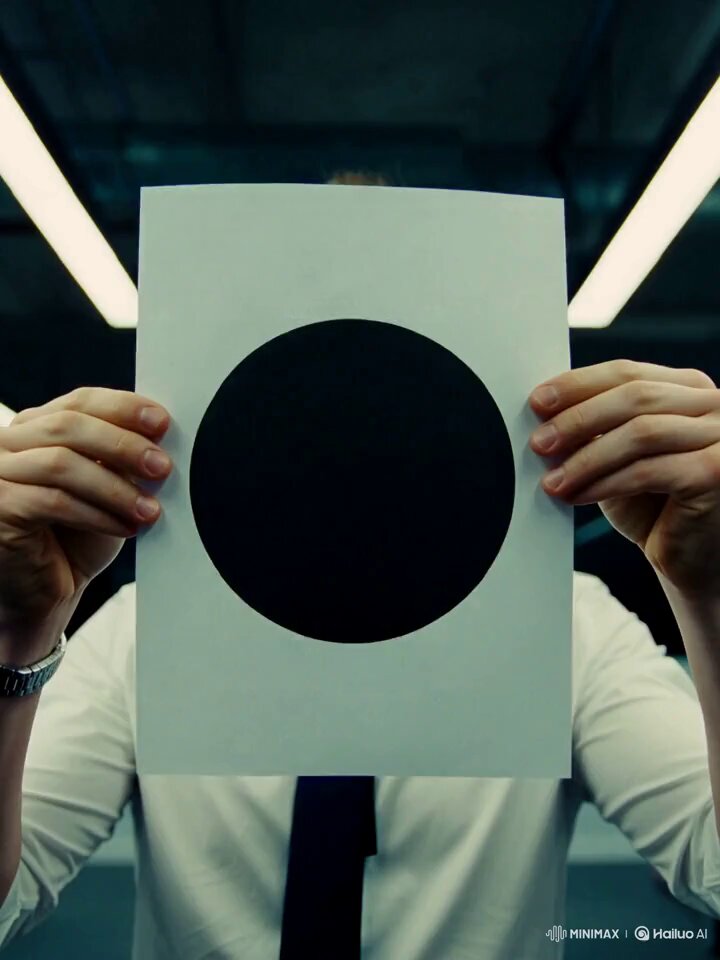 Man pulling money from black hole paper