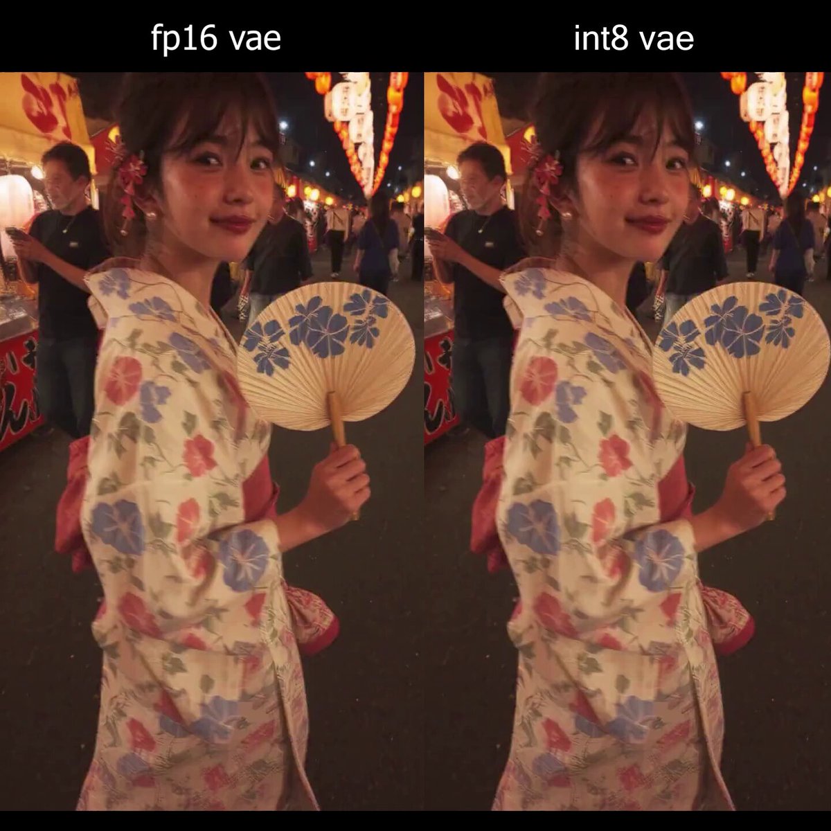 INT8 VAE speed and quality comparison test
