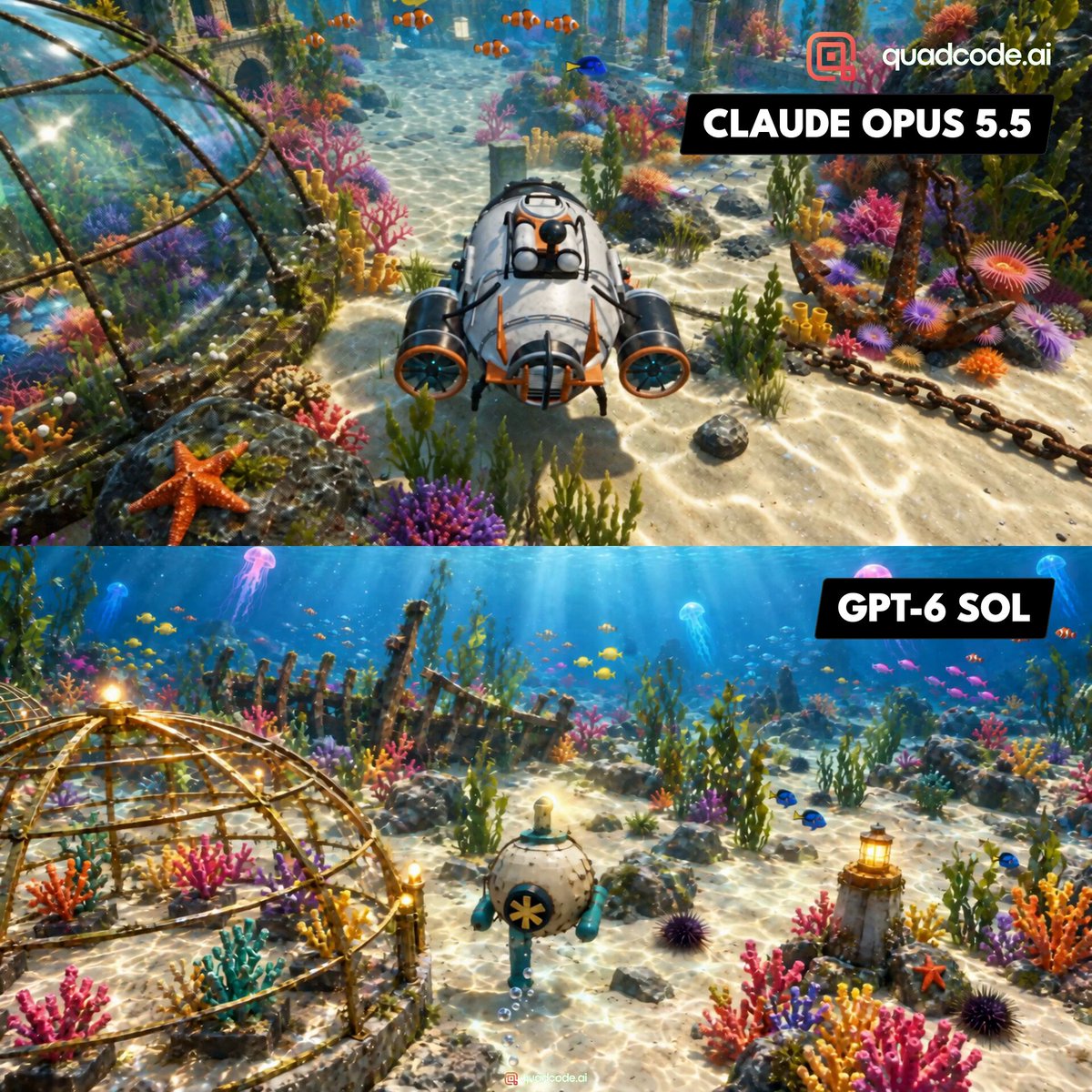 Claude Opus 5.5 vs GPT-6 Sol game development