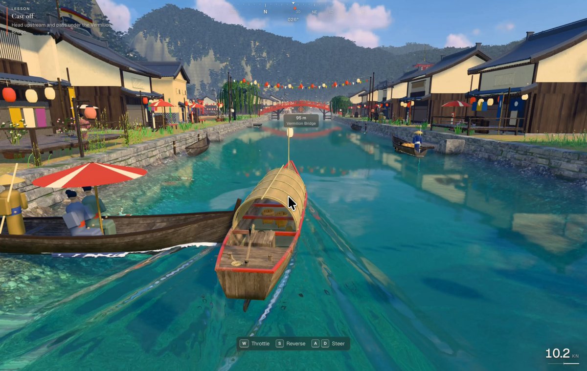 A Japanese style boating game in browser