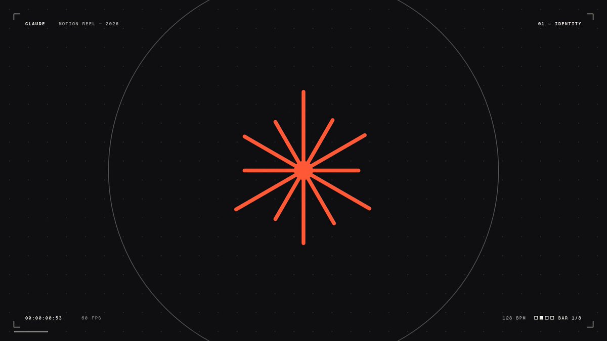 A dynamic motion graphics showreel generated from code