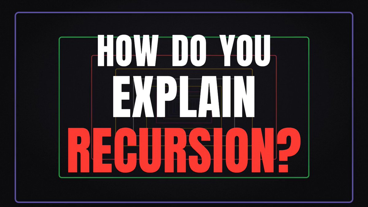 Multi-genre video explaining recursion