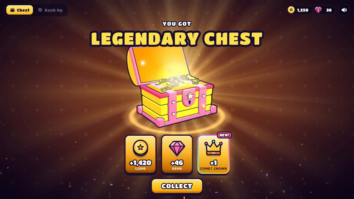 Game settlement 3D chest animation