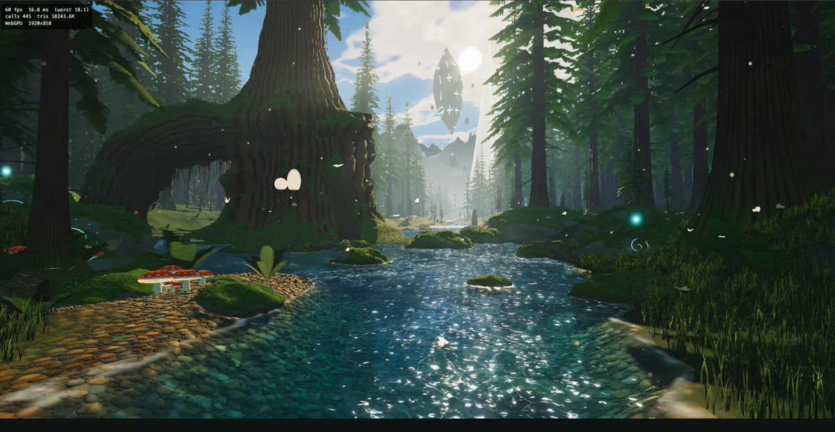 A fully procedural 3D world in Three.js