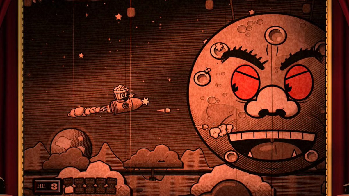 Cuphead inspired cartoon mini-game