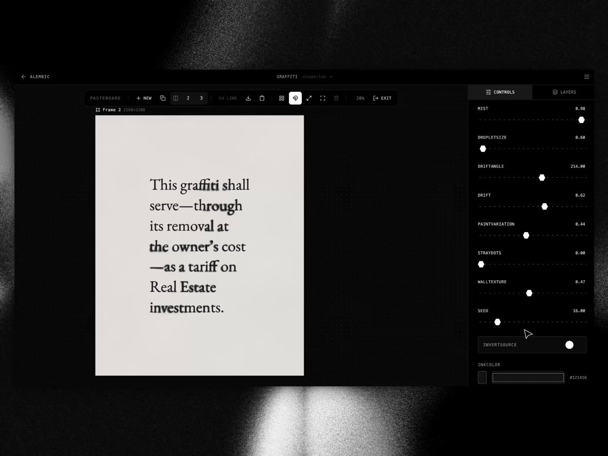 Visual shader generated with code