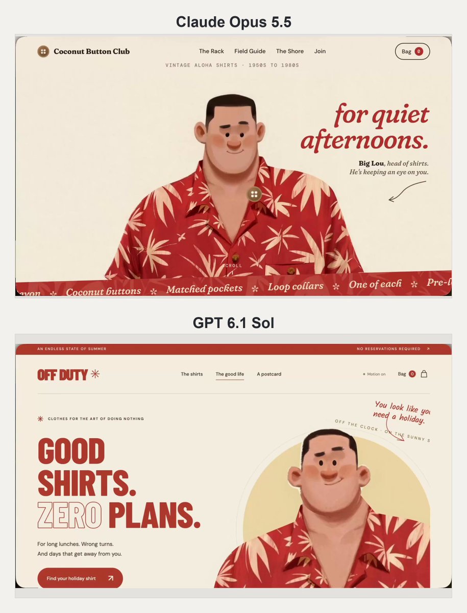 Animated website comparison from a single image