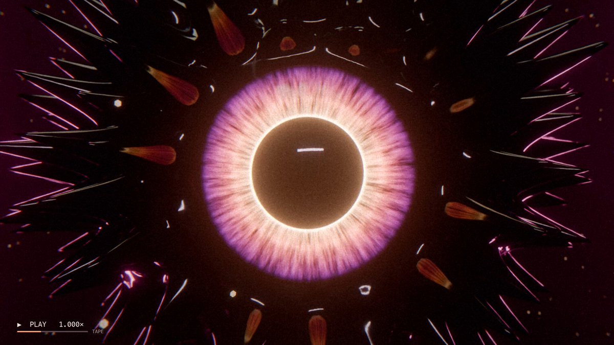 Audio-reactive magma canyon animation rendered in Blender