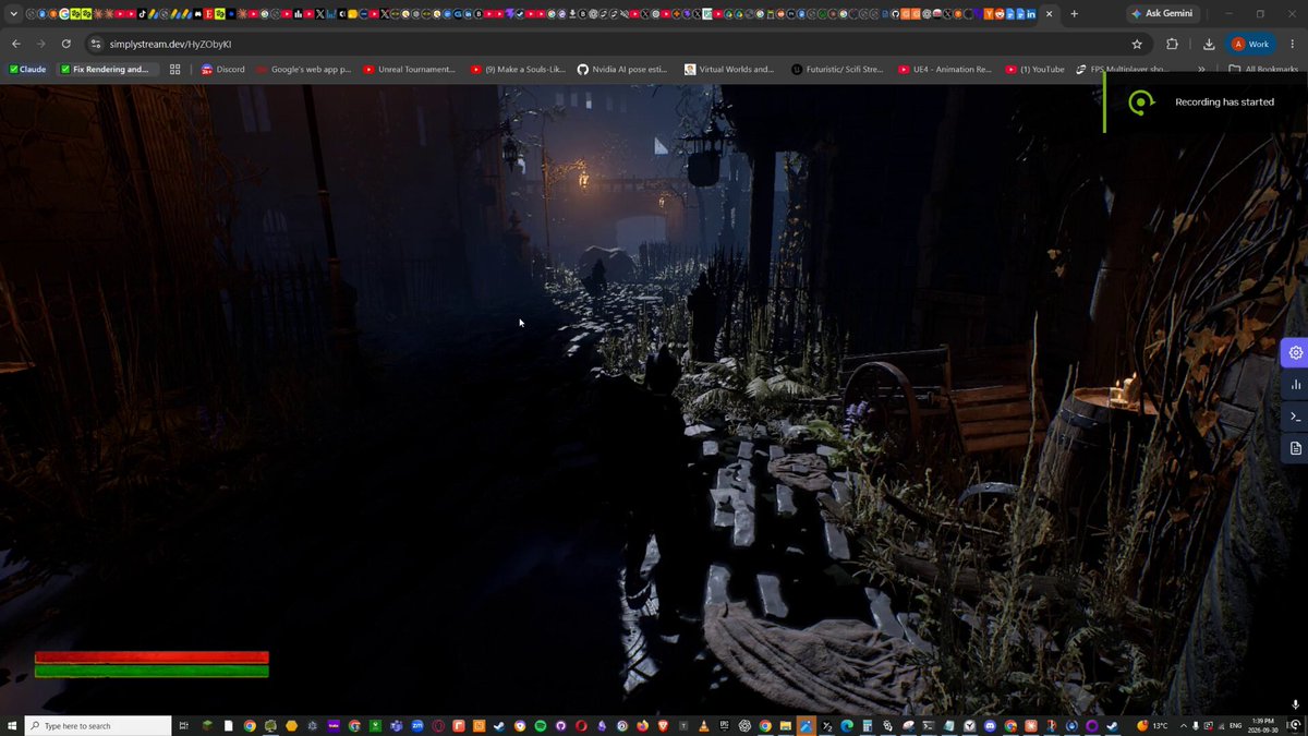 In-browser third-person sword combat game demo