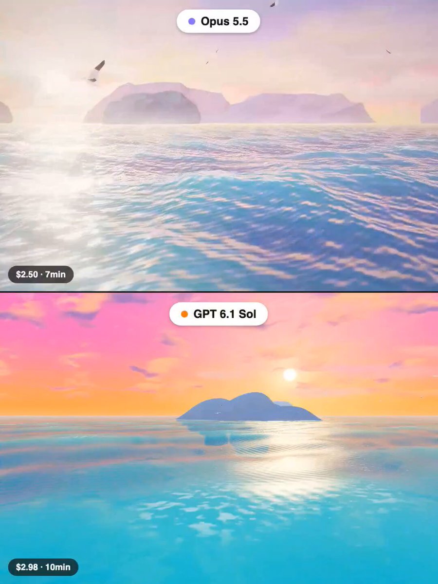 A whale breaching at sunrise in Three.js