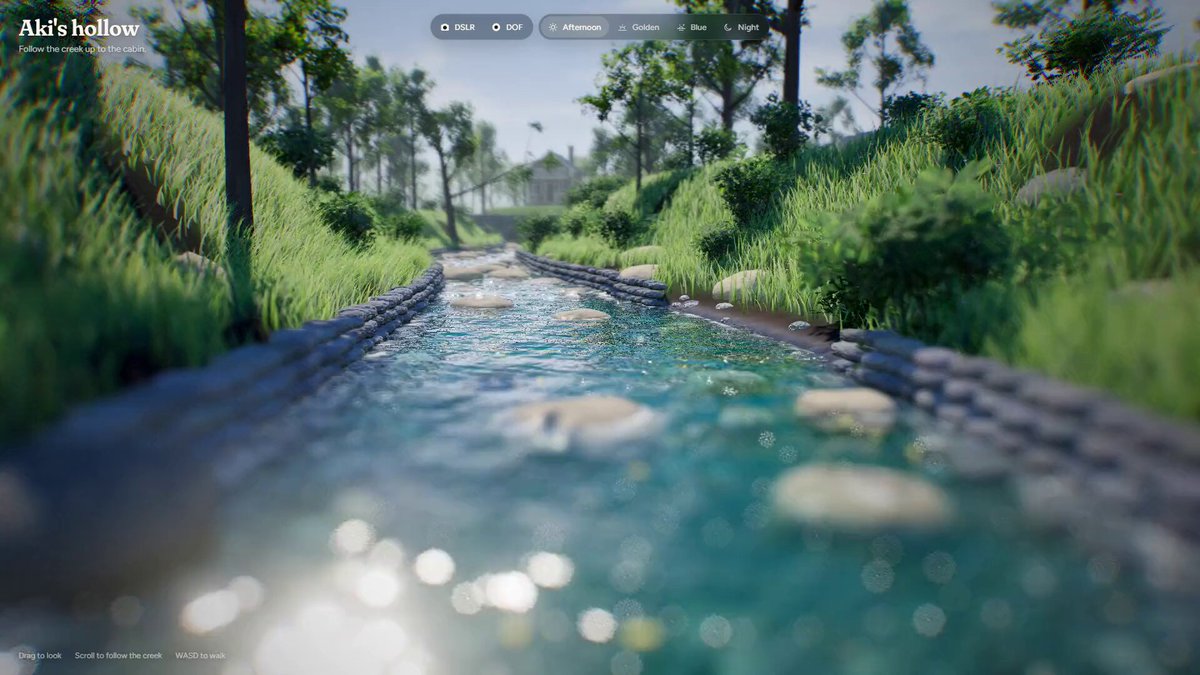 A Three.js scene with Blender assets