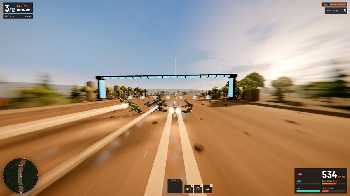 Drone racing game in Three.js