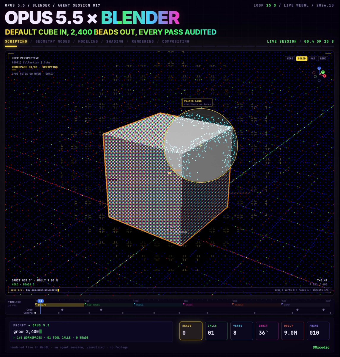 Procedural scene generation in Blender