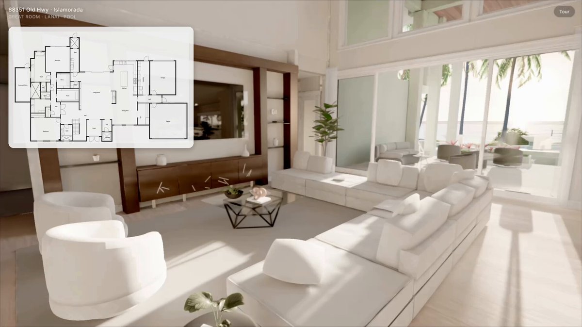 Walkable 3D house generated from floor plan