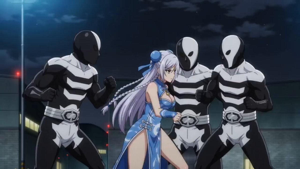 Custom character anime fight scene