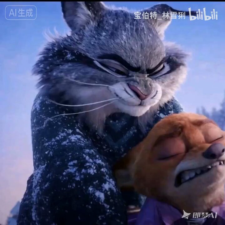 Pawbert interacting strangely with Nick Wilde