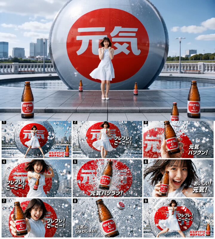 Vitamin C product commercial created with AI
