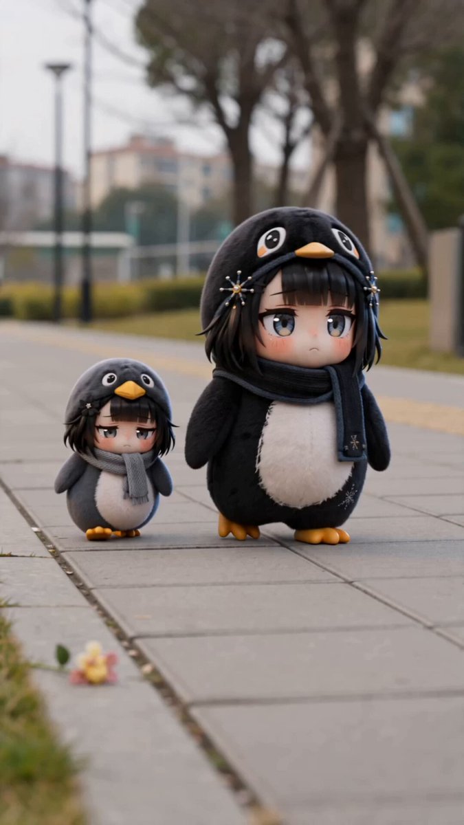 Funny animated penguin clip