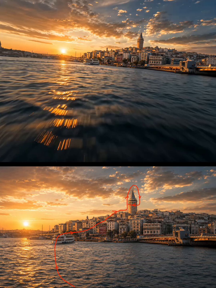 Cinematic drone flight over Istanbul