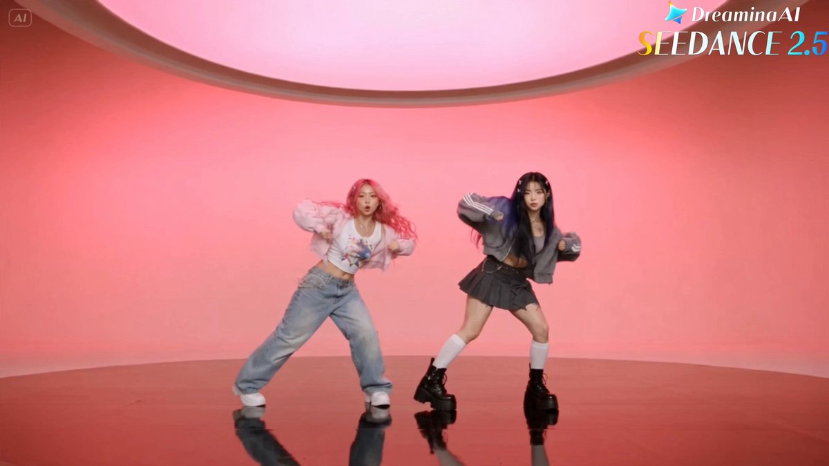 Ultra-realistic K-pop music video with synchronized dance