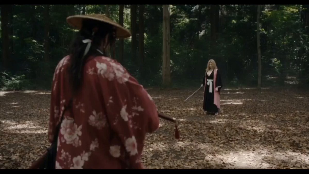 Cinematic live action fantasy battle scene