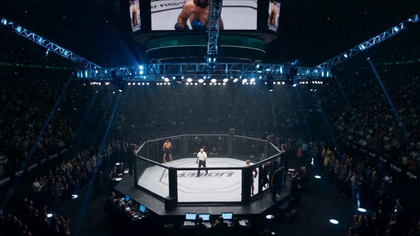 Photorealistic live action MMA fight