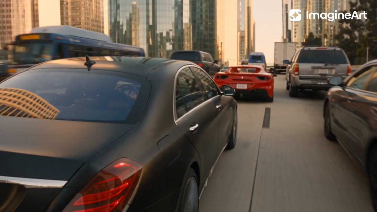 High Speed Action Car Chase