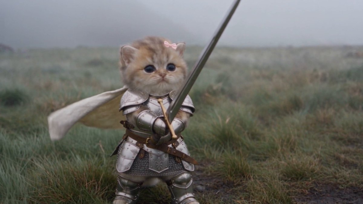 A knight cat in Seedance 2.5